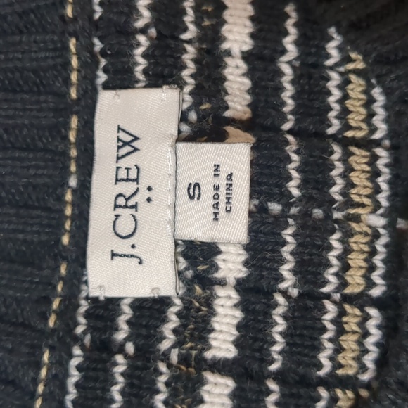 J Crew Factory Tweed Lady Cardigan Black & white Size Small - Picture 6 of 8